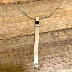 Sterling  Silver Short Necklace with Pendant